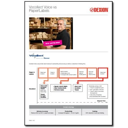 Vocollect Voice vs Paper Labels Whitepaper